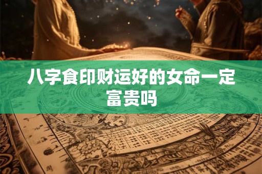 八字食印财运好的女命一定富贵吗