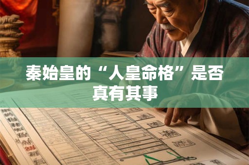 秦始皇的“人皇命格”是否真有其事