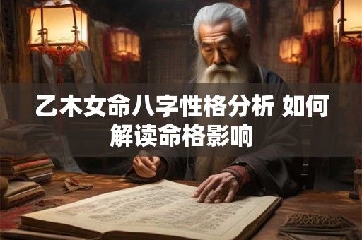 乙木女命八字性格分析 如何解读命格影响