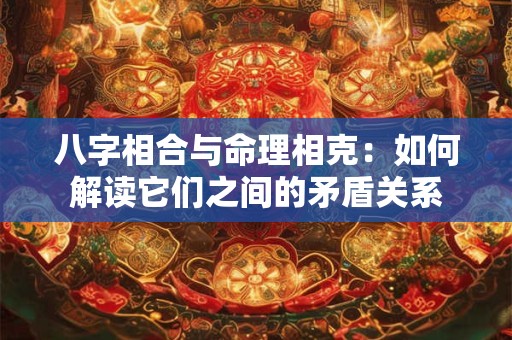 八字相合与命理相克：如何解读它们之间的矛盾关系