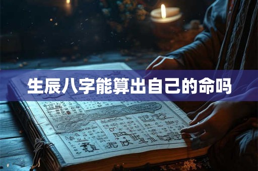 生辰八字能算出自己的命吗