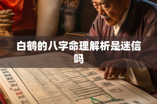 白鹤的八字命理解析是迷信吗