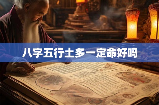 八字五行土多一定命好吗