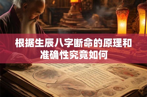 根据生辰八字断命的原理和准确性究竟如何
