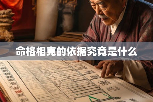 命格相克的依据究竟是什么