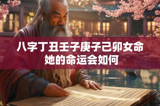 八字丁丑壬子庚子己卯女命 她的命运会如何