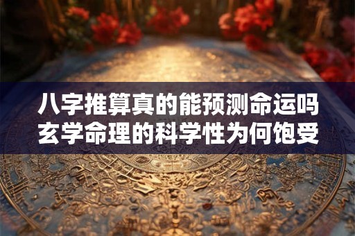 八字推算真的能预测命运吗玄学命理的科学性为何饱受争议
