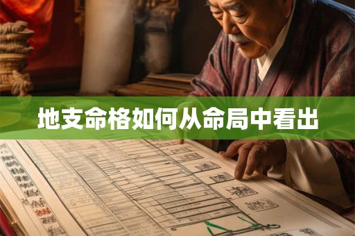 地支命格如何从命局中看出