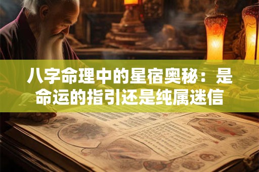 八字命理中的星宿奥秘：是命运的指引还是纯属迷信