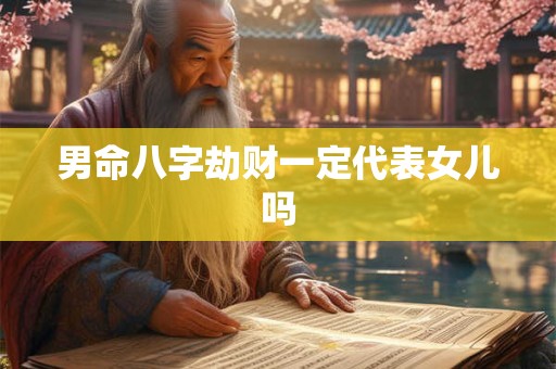 男命八字劫财一定代表女儿吗