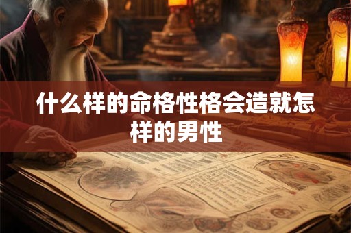 什么样的命格性格会造就怎样的男性