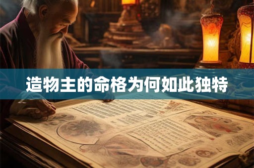 造物主的命格为何如此独特 造物主的命格为何如此独特