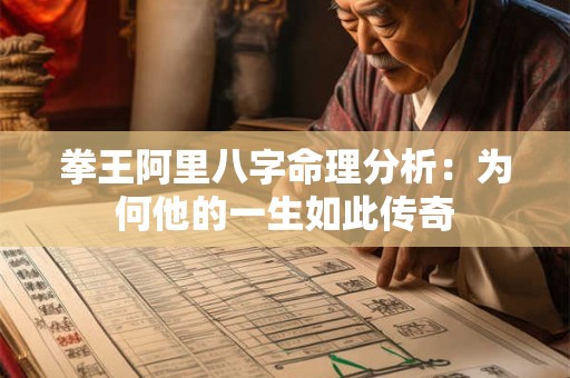 拳王阿里八字命理分析：为何他的一生如此传奇