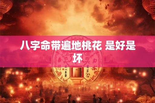 八字命带遍地桃花 是好是坏