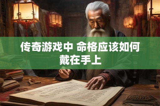 传奇游戏中 命格应该如何戴在手上