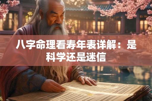 八字命理看寿年表详解：是科学还是迷信