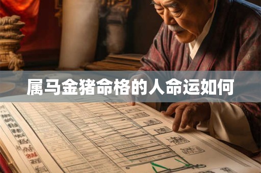属马金猪命格的人命运如何