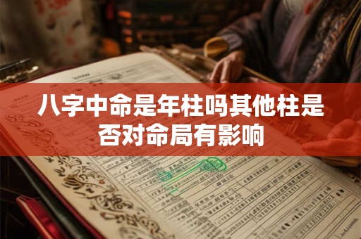 八字中命是年柱吗其他柱是否对命局有影响