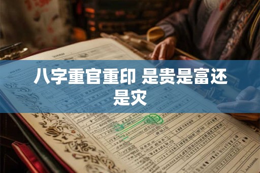 八字重官重印 是贵是富还是灾