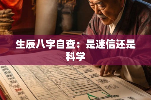 生辰八字自查：是迷信还是科学