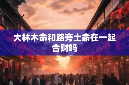 大林木命和路旁土命在一起合财吗
