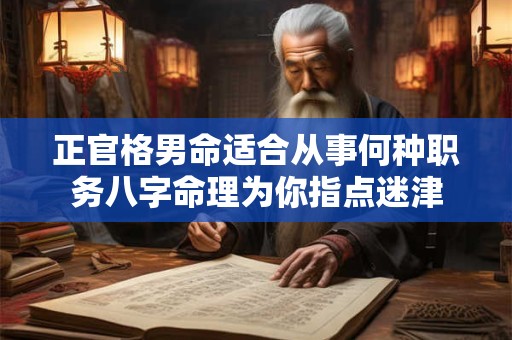 正官格男命适合从事何种职务八字命理为你指点迷津