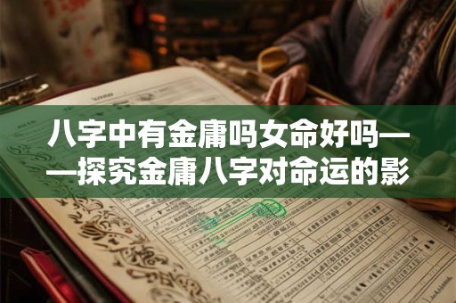 八字中有金庸吗女命好吗——探究金庸八字对命运的影响