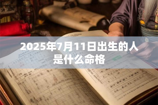 2025年7月11日出生的人是什么命格