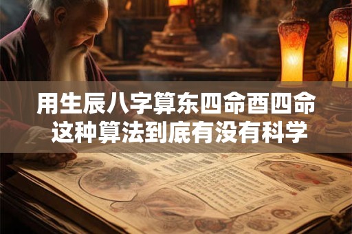 用生辰八字算东四命酉四命 这种算法到底有没有科学依据呢