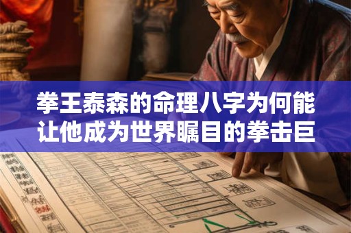 拳王泰森的命理八字为何能让他成为世界瞩目的拳击巨星