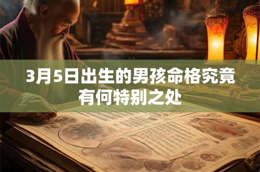 3月5日出生的男孩命格究竟有何特别之处 3月5日出生的男孩命格究竟有何特别之处