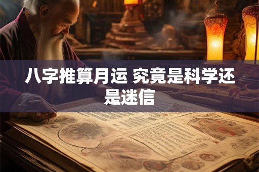 八字推算月运 究竟是科学还是迷信