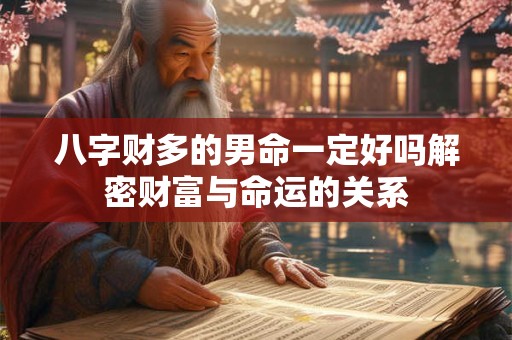 八字财多的男命一定好吗解密财富与命运的关系
