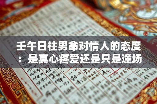 壬午日柱男命对情人的态度：是真心疼爱还是只是逢场作戏