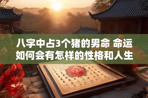 八字中占3个猪的男命 命运如何会有怎样的性格和人生