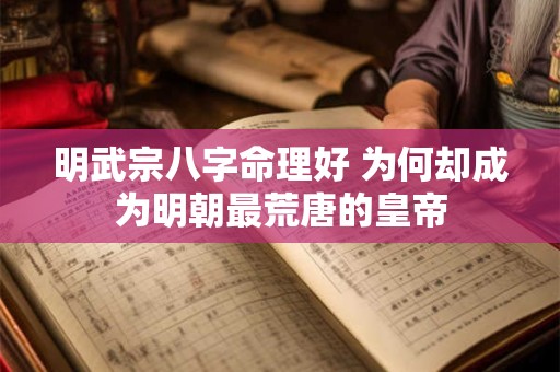明武宗八字命理好 为何却成为明朝最荒唐的皇帝