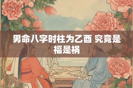 男命八字时柱为乙酉 究竟是福是祸
