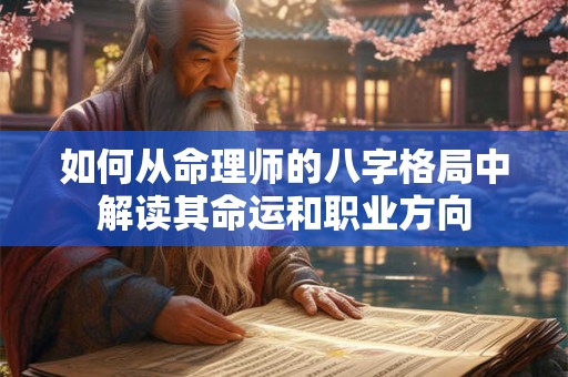 如何从命理师的八字格局中解读其命运和职业方向