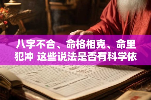 八字不合、命格相克、命里犯冲 这些说法是否有科学依据
