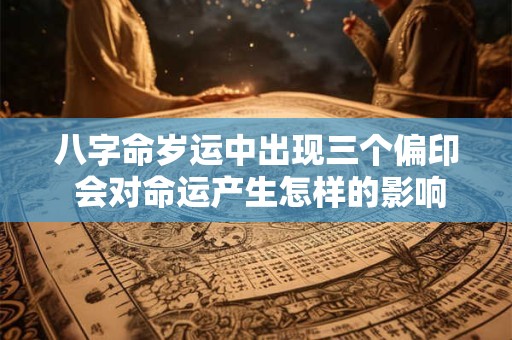 八字命岁运中出现三个偏印 会对命运产生怎样的影响