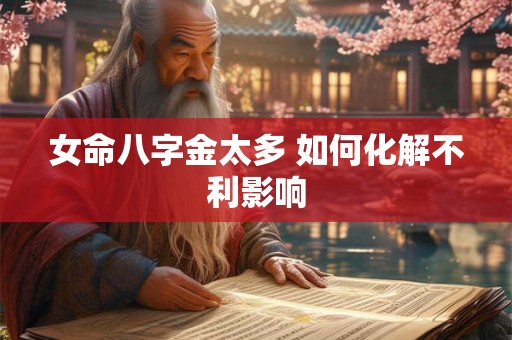 女命八字金太多 如何化解不利影响