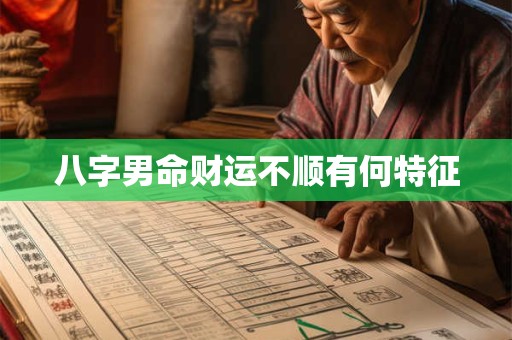八字男命财运不顺有何特征