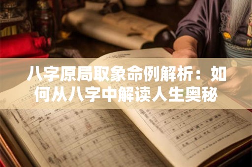 八字原局取象命例解析：如何从八字中解读人生奥秘