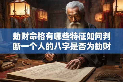 劫财命格有哪些特征如何判断一个人的八字是否为劫财命格