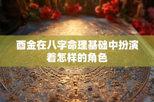 酉金在八字命理基础中扮演着怎样的角色