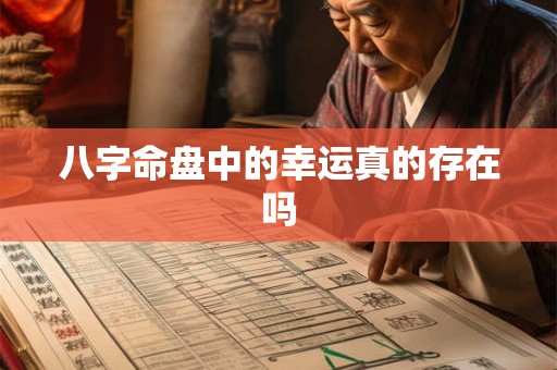 八字命盘中的幸运真的存在吗