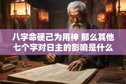 八字命硬己为用神 那么其他七个字对日主的影响是什么呢
