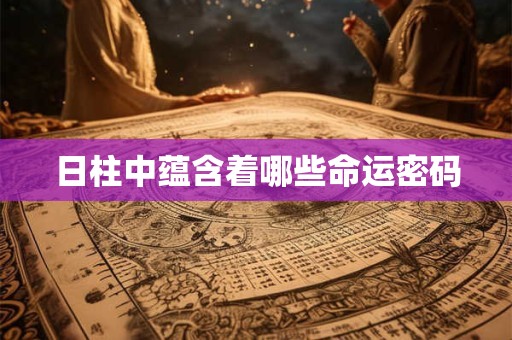 日柱中蕴含着哪些命运密码