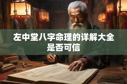 左中堂八字命理的详解大全是否可信