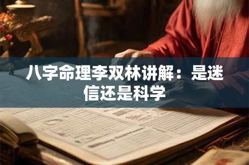 八字命理李双林讲解：是迷信还是科学